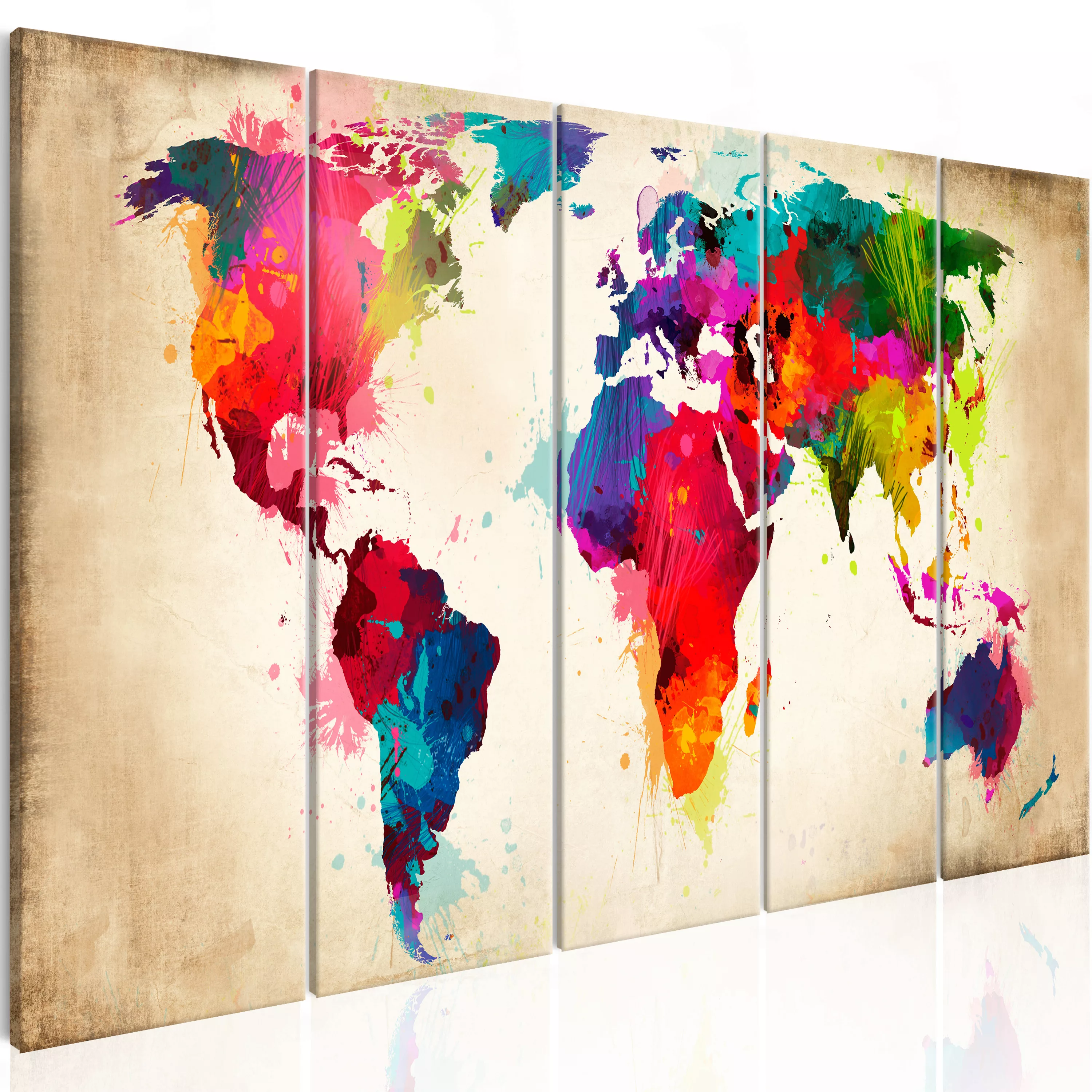Wandbild - Bright Continents günstig online kaufen
