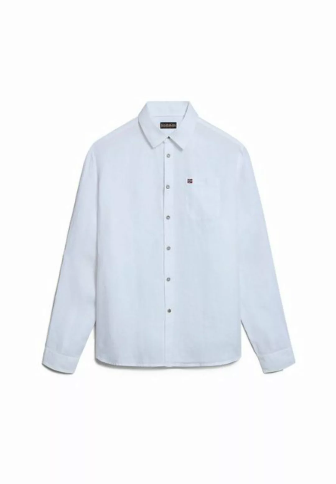 Napapijri Langarmhemd Herren Hemd aus Leinen (1-tlg) günstig online kaufen