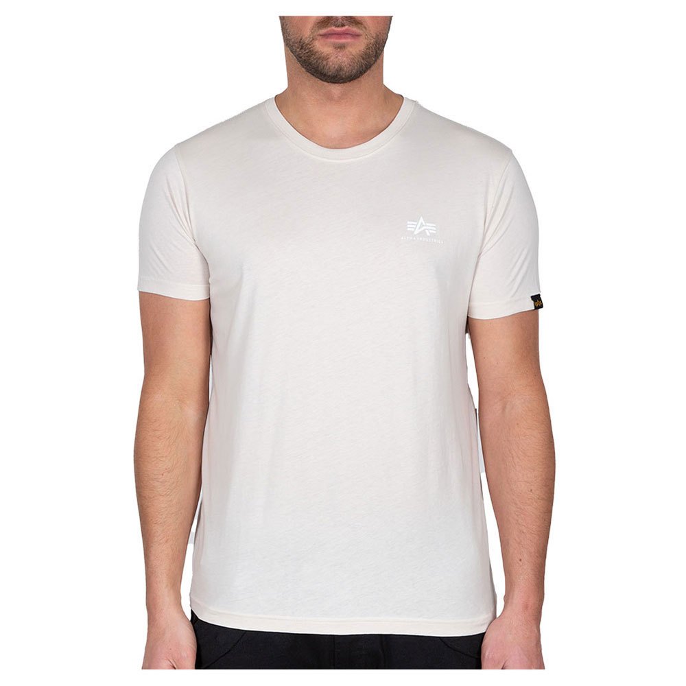 Alpha Industries Basic Small Logo Kurzärmeliges T-shirt L Jet Stream White günstig online kaufen