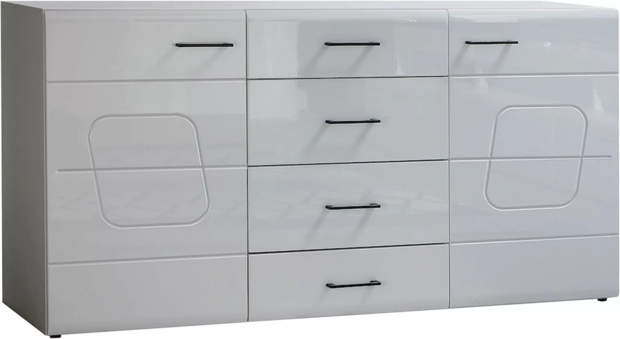 Innostyle Sideboard "SPIRIT PLUS", (3 St.), weiß hochglanz MDF günstig online kaufen