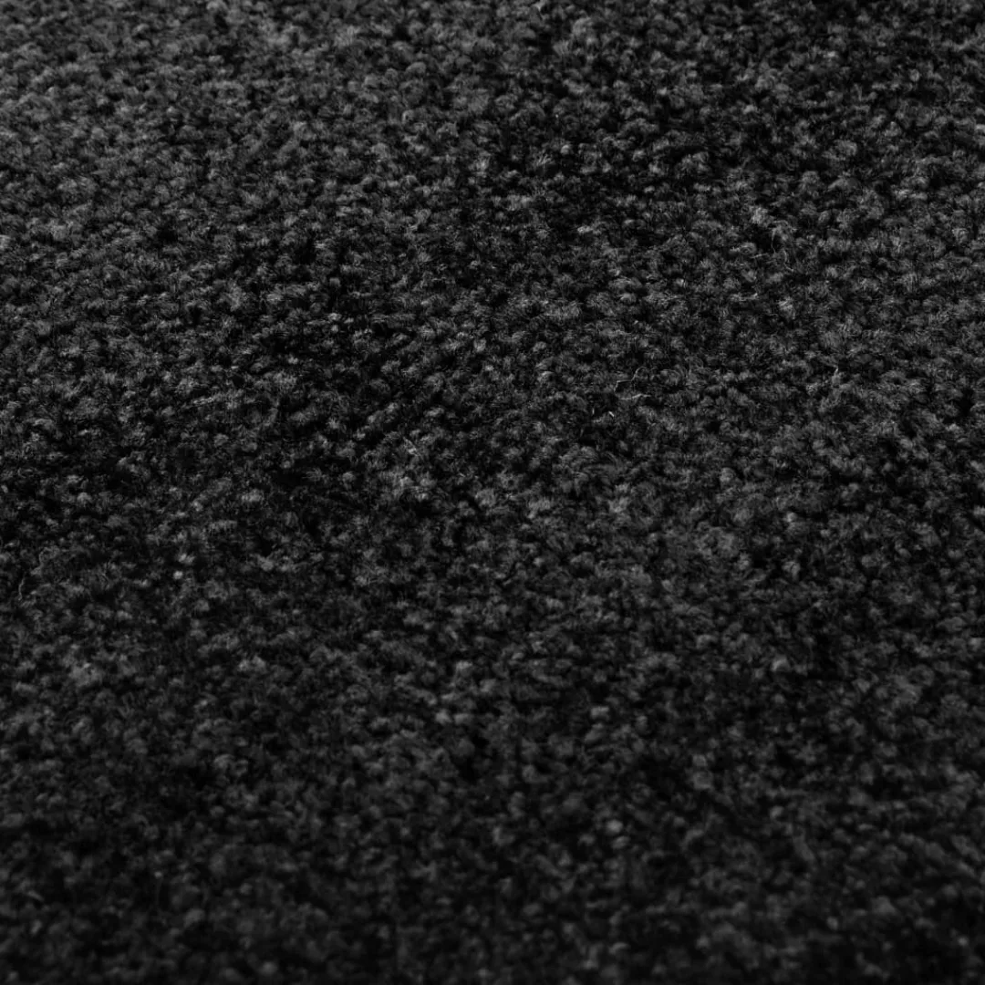 Fußmatte Waschbar Schwarz 90x150 Cm günstig online kaufen