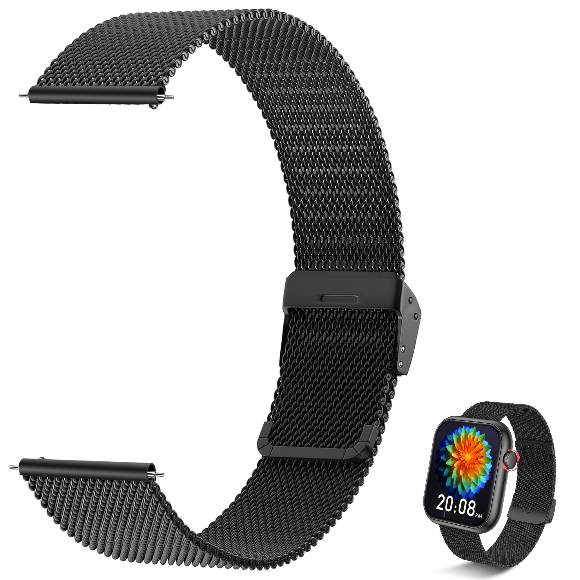 BRAIDOL Armband Smartwatch-Armband 22mm Uhrenarmband für günstig online kaufen