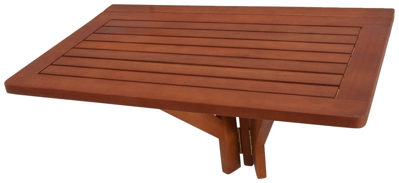 Garden Pleasure Klapptisch STANFORD Rechteckig Dunkelbraun 60 cm x 40 cm günstig online kaufen