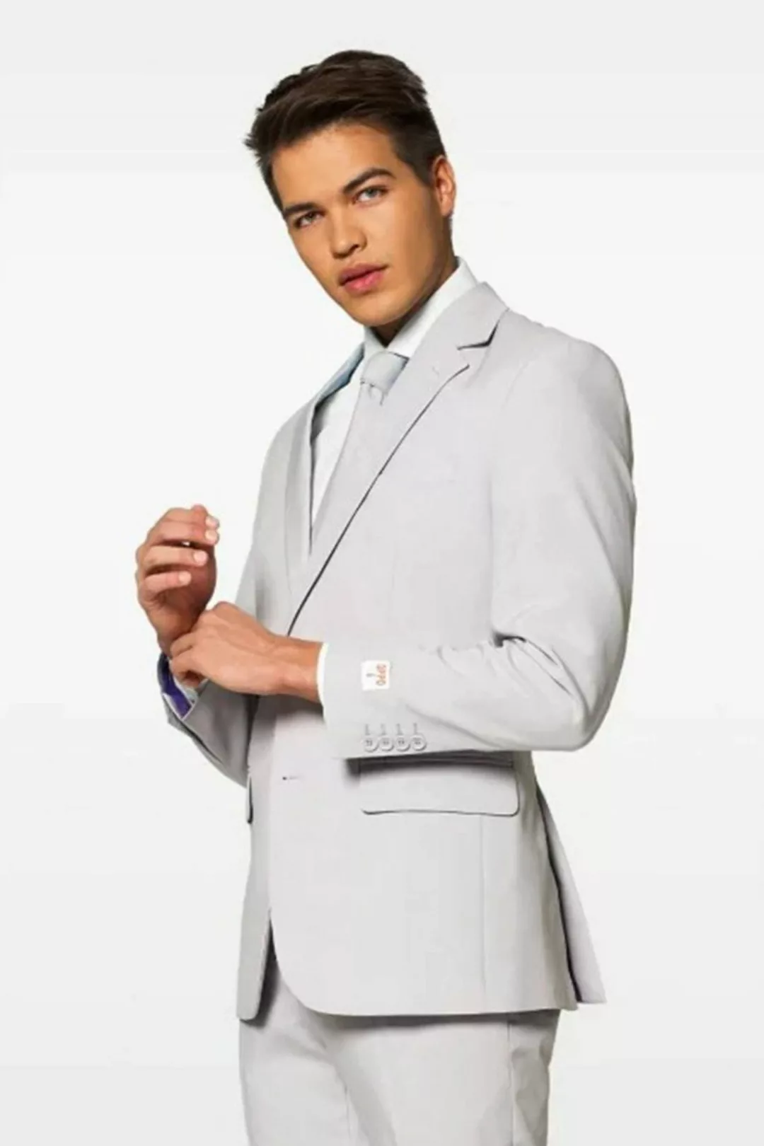 OppoSuits Anzug Groovy Grey - Größe 52 günstig online kaufen