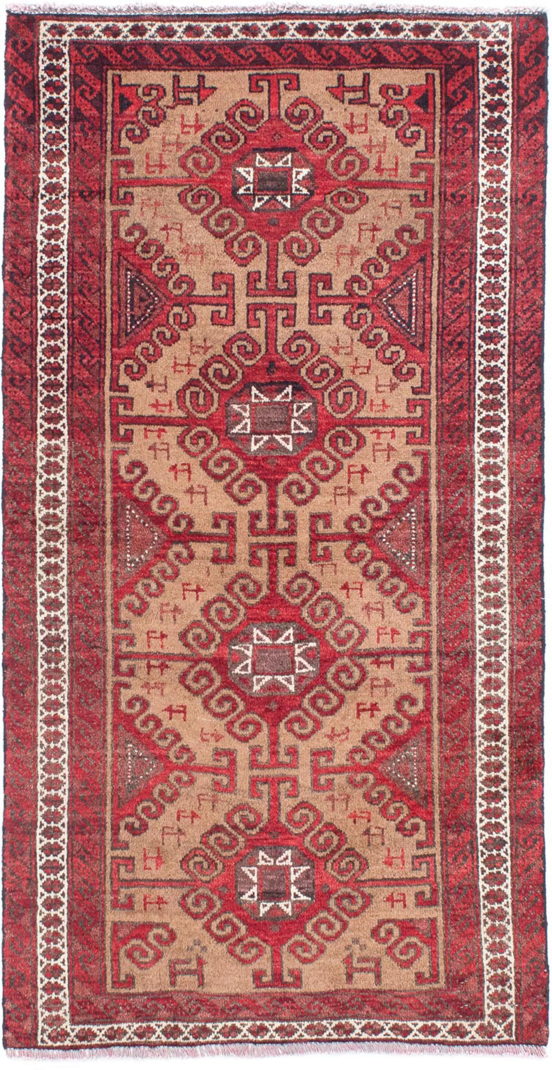 morgenland Orientteppich »Belutsch - 140 x 76 cm - rot«, rechteckig günstig online kaufen