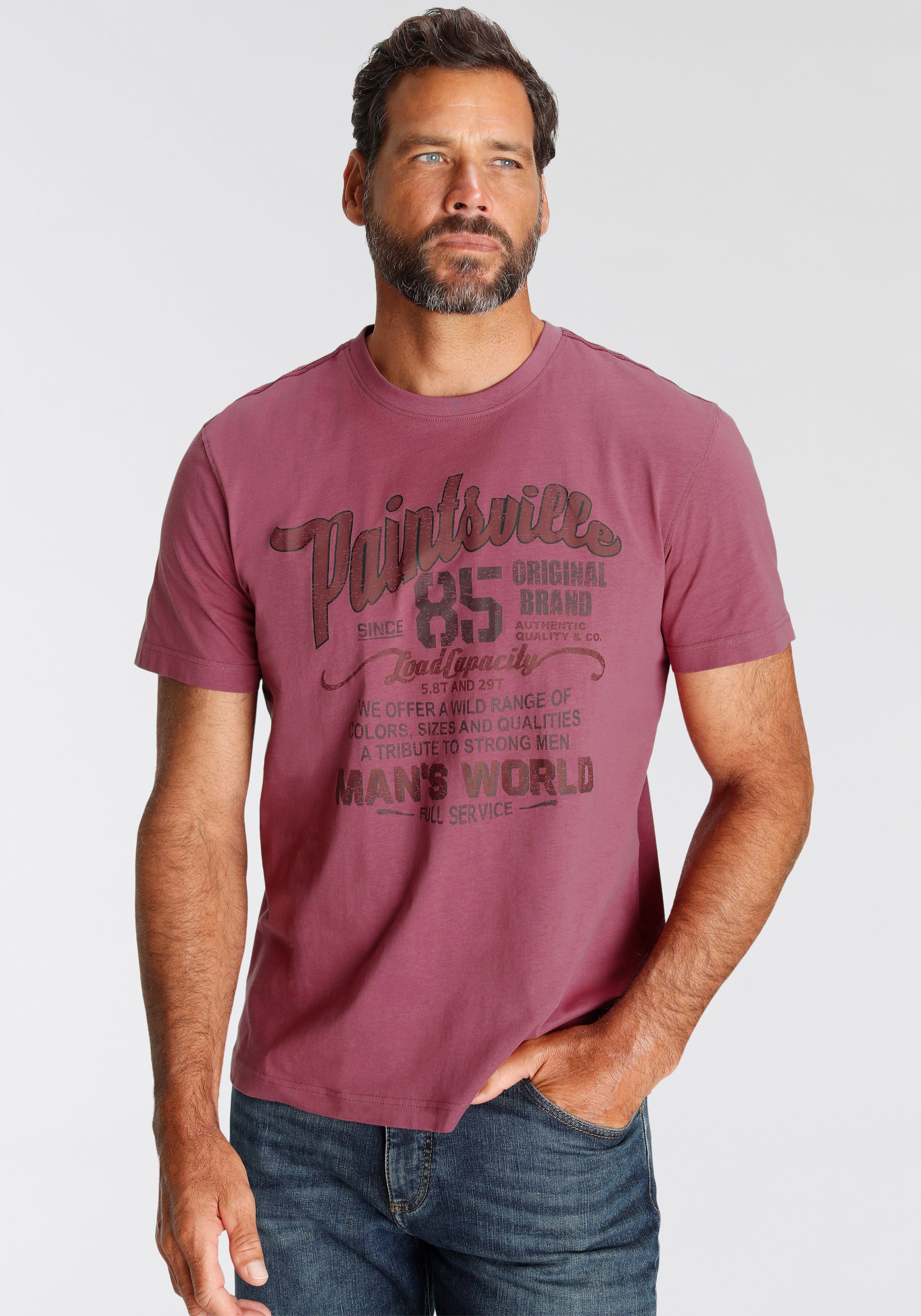 Man's World T-Shirt Kurzarm, mit stylischem günstig online kaufen