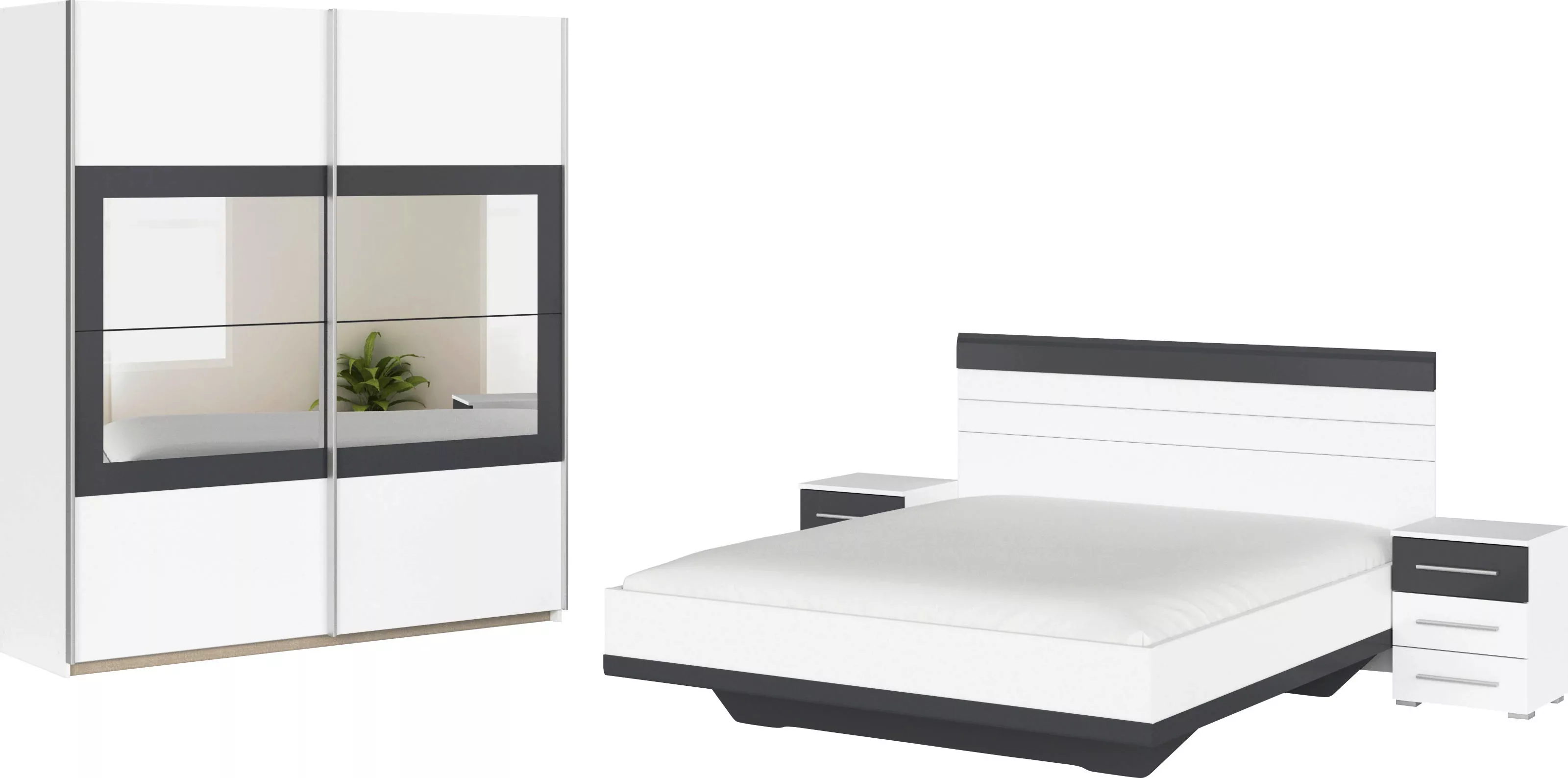 rauch Schlafzimmer-Set "Tarragona", (Set, 4 tlg.), Schrank in 3 Breiten, Be günstig online kaufen