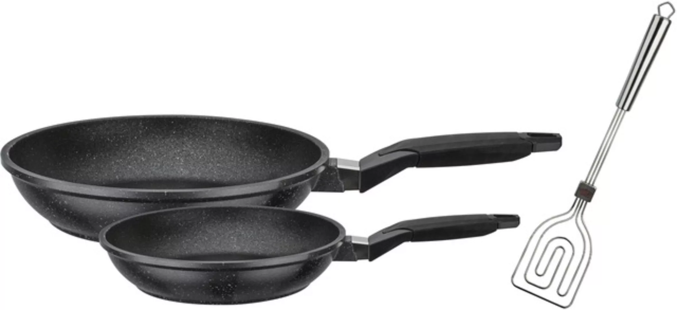 GSW Pfannen-Set »Titanium Granit«, Aluminiumguss, (Set, 3 tlg., je 1 Pfanne günstig online kaufen