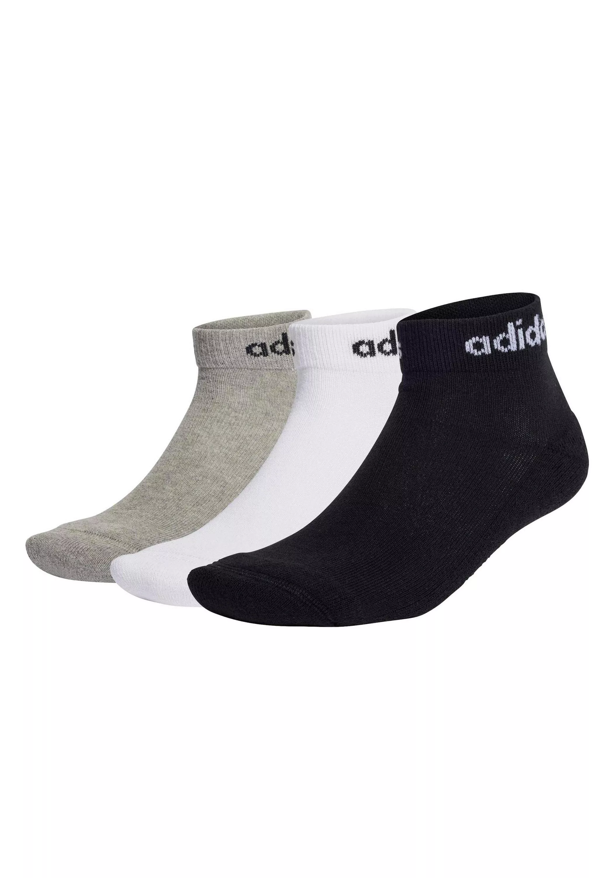 adidas Originals Kurzsocken "Socken Linear Cushioned Ankle 3er Pack" günstig online kaufen