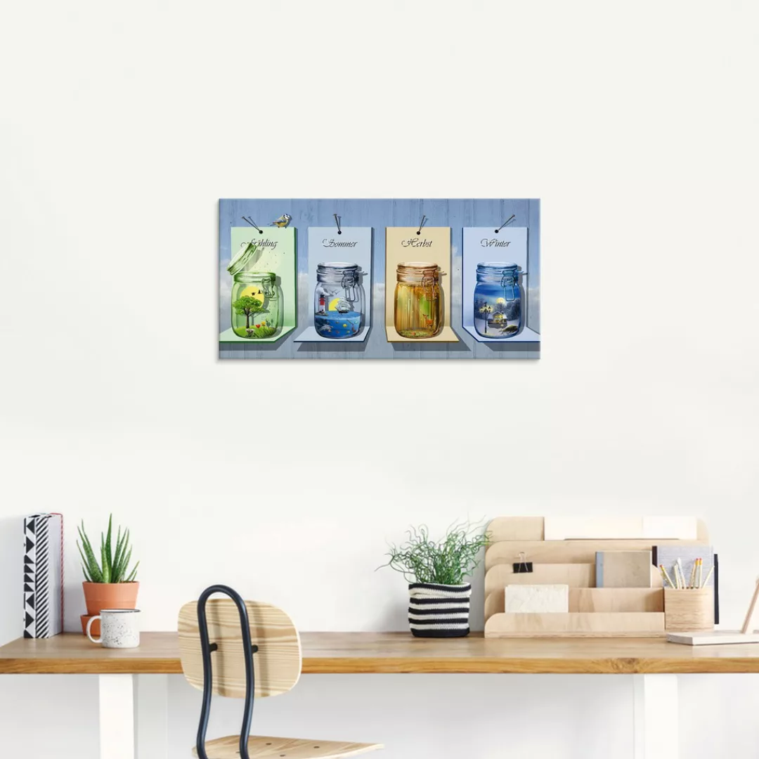 Artland Glasbild "Jahreszeiten in Gläsern", Vier Jahreszeiten, (1 St.), in günstig online kaufen