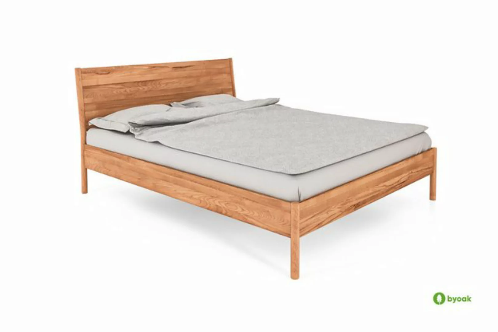 byoak Bett POLA mit Holzkopfteil, Naturgeölt günstig online kaufen