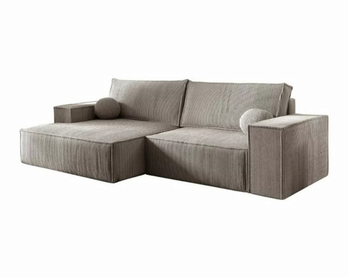 Deine Möbel 24 Wohnlandschaft NEPTUN 255 cm breit Ecksofa Sofa Wohnzimmer L günstig online kaufen