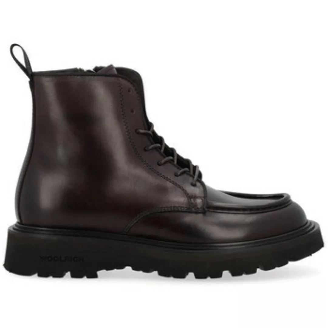 Woolrich  Herrenstiefel Schnürstiefelette  Upland aus braunem Leder günstig online kaufen