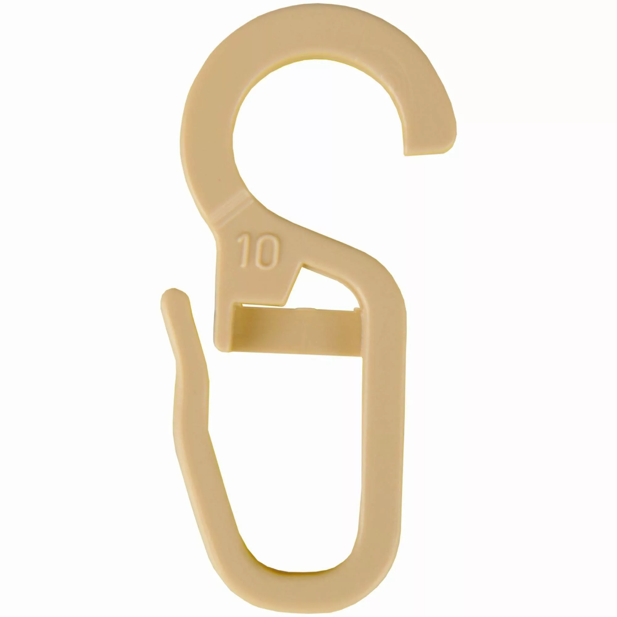 Bestlivings Gardinenstange, 1-läufig, Faltenleghaken - beige günstig online kaufen