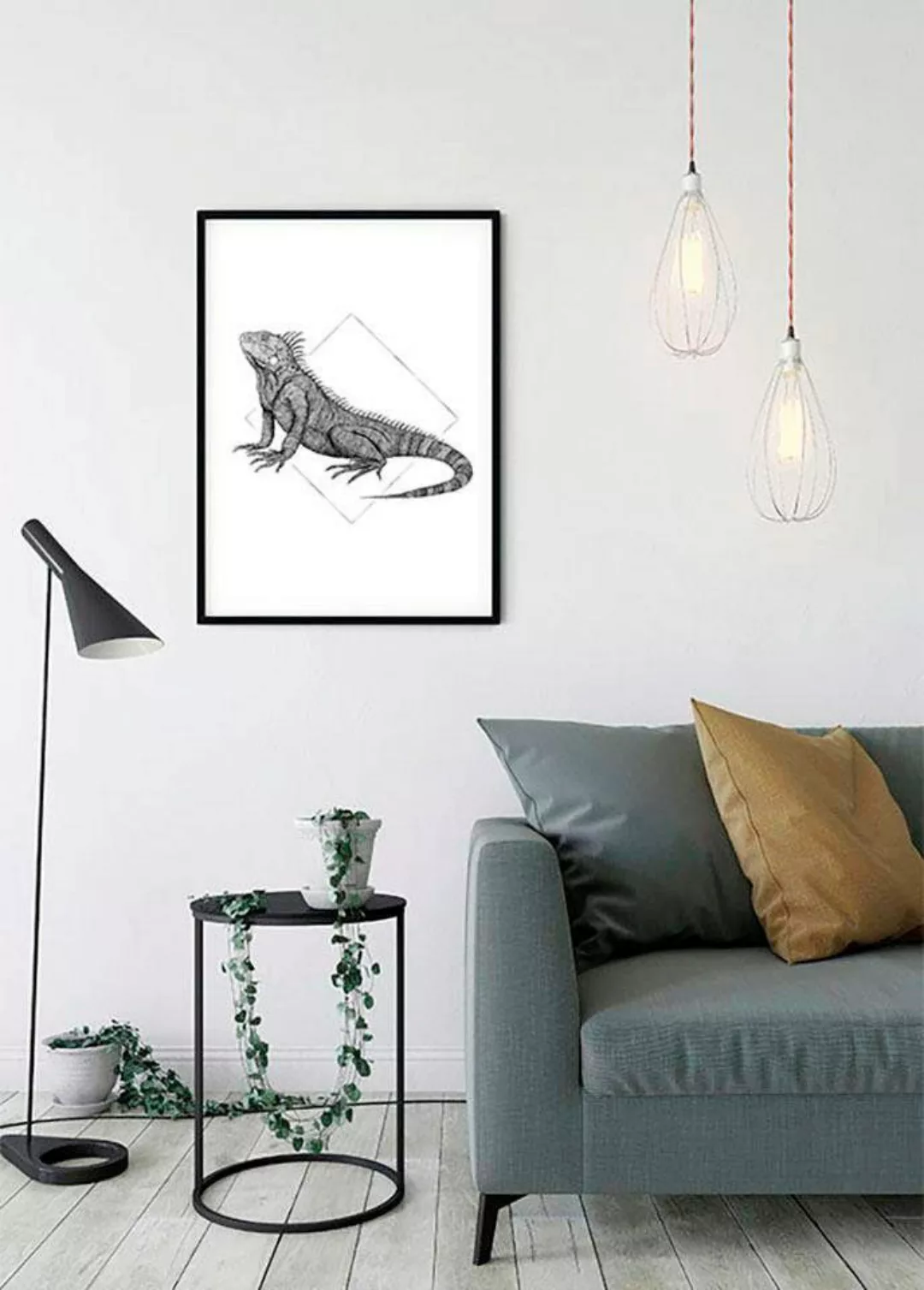 Komar Poster "Iguana White", Tiere, (1 St.), Kinderzimmer, Schlafzimmer, Wo günstig online kaufen