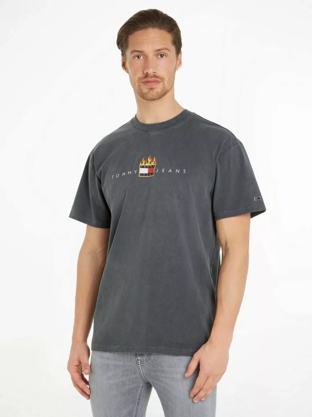 Tommy Jeans T-Shirt TJM RLX LINEAR FIRE FLAG TEE günstig online kaufen