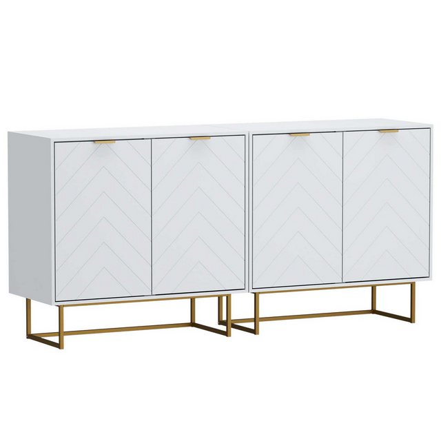 UEV Buffet Sideboard mit Türen, Anrichte, Mehrzweckschrank mit viel Staurau günstig online kaufen