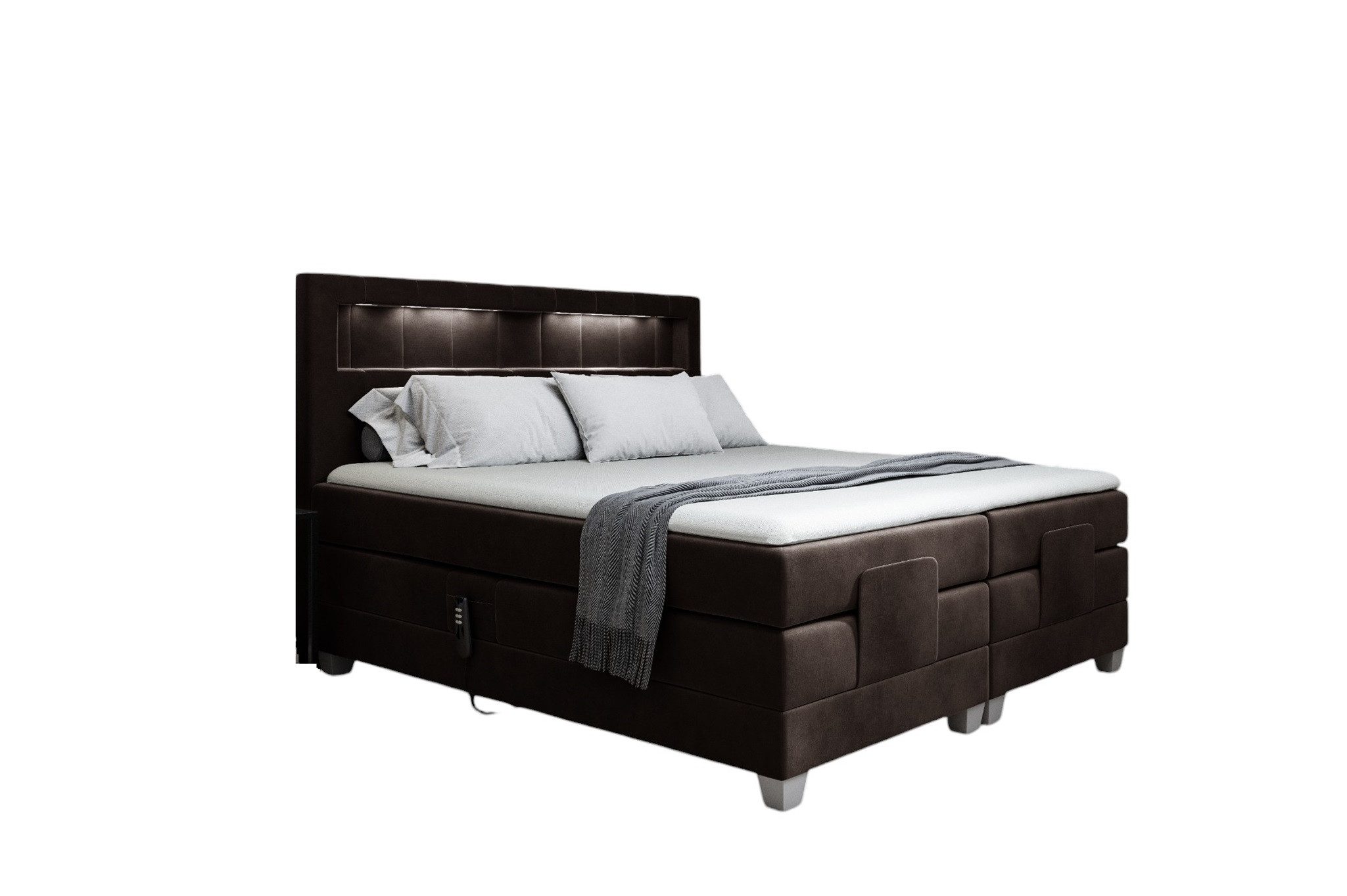 Fun Möbel Boxspringbett Schlafzimmerbett DAVIDE Elektrisch günstig online kaufen
