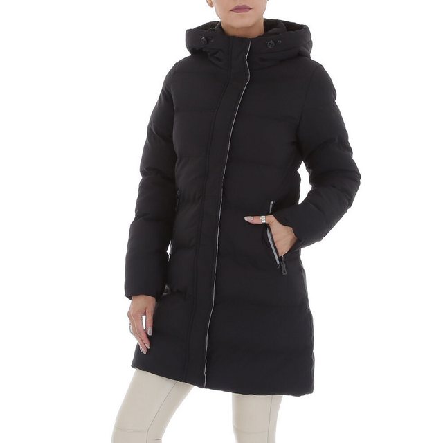 Ital-Design Steppjacke Damen Freizeit (87256525) Kapuze Gefüttert Mantel in günstig online kaufen