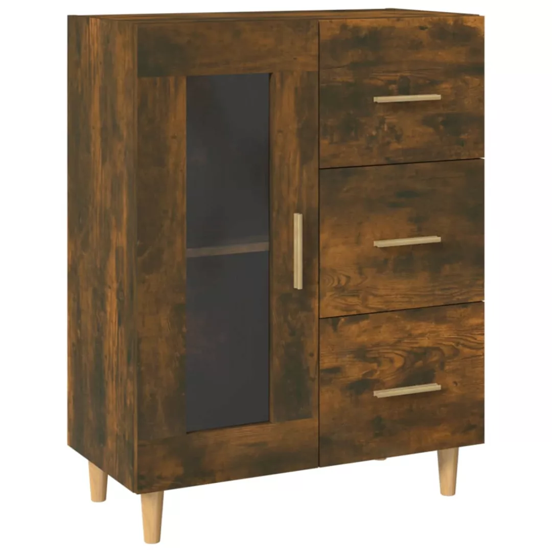 Vidaxl Sideboard Räuchereiche 69,5x34x90 Cm Holzwerkstoff günstig online kaufen