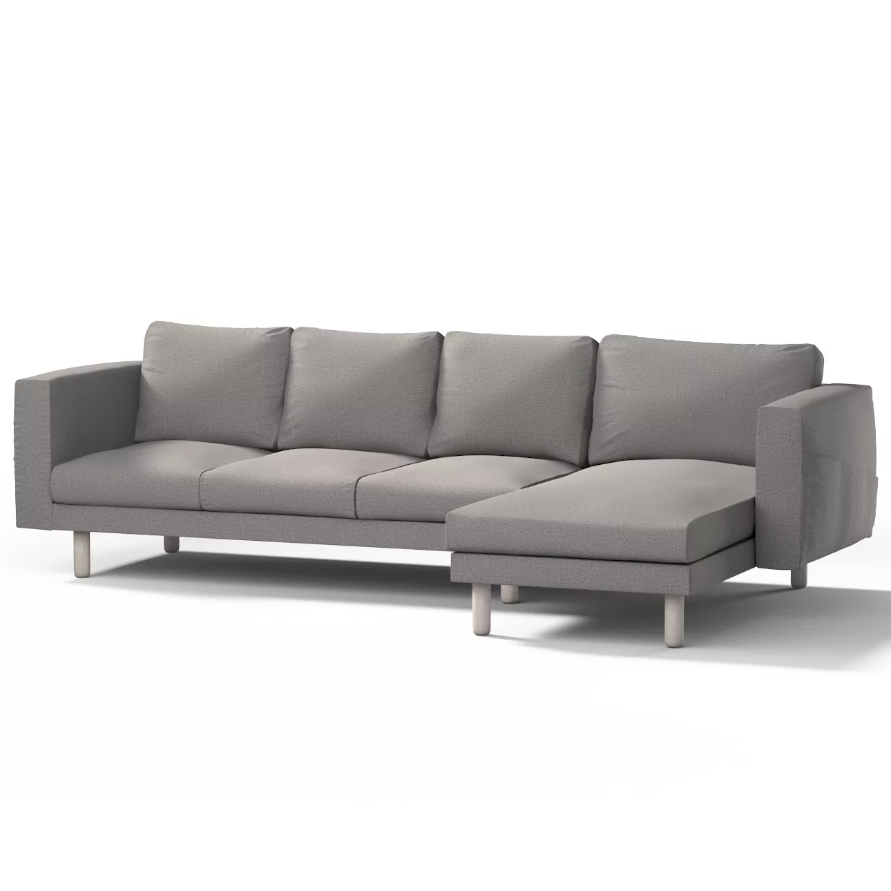 Bezug für Norsborg 4-Sitzer Sofa mit Recamiere, grau, Norsborg Bezug für 4- günstig online kaufen
