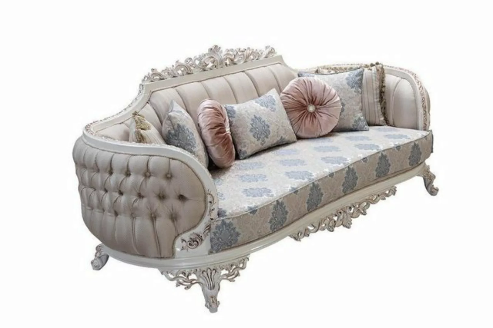 JVmoebel Sofa Chesterfield 3 Sitzer Designer Sofa Luxus Polster Sofas Couch günstig online kaufen