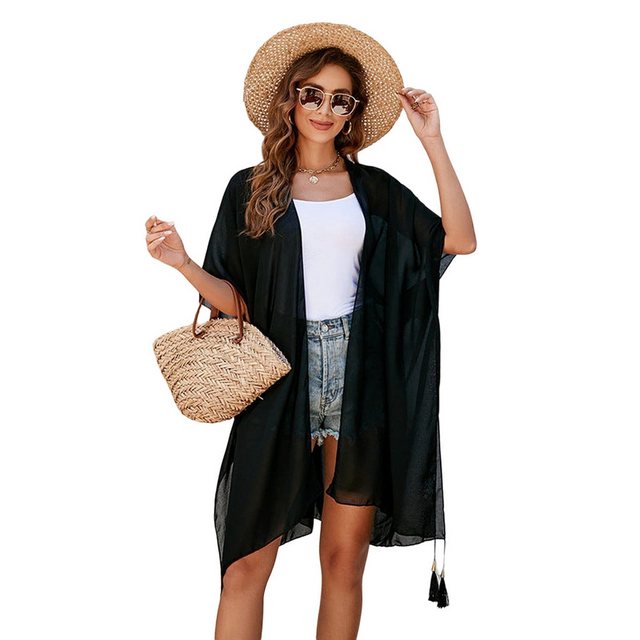 AUKUU Strandkleid Damen Kimono Strandurlaub Sonnenschutz Überwurf 172cm*72c günstig online kaufen