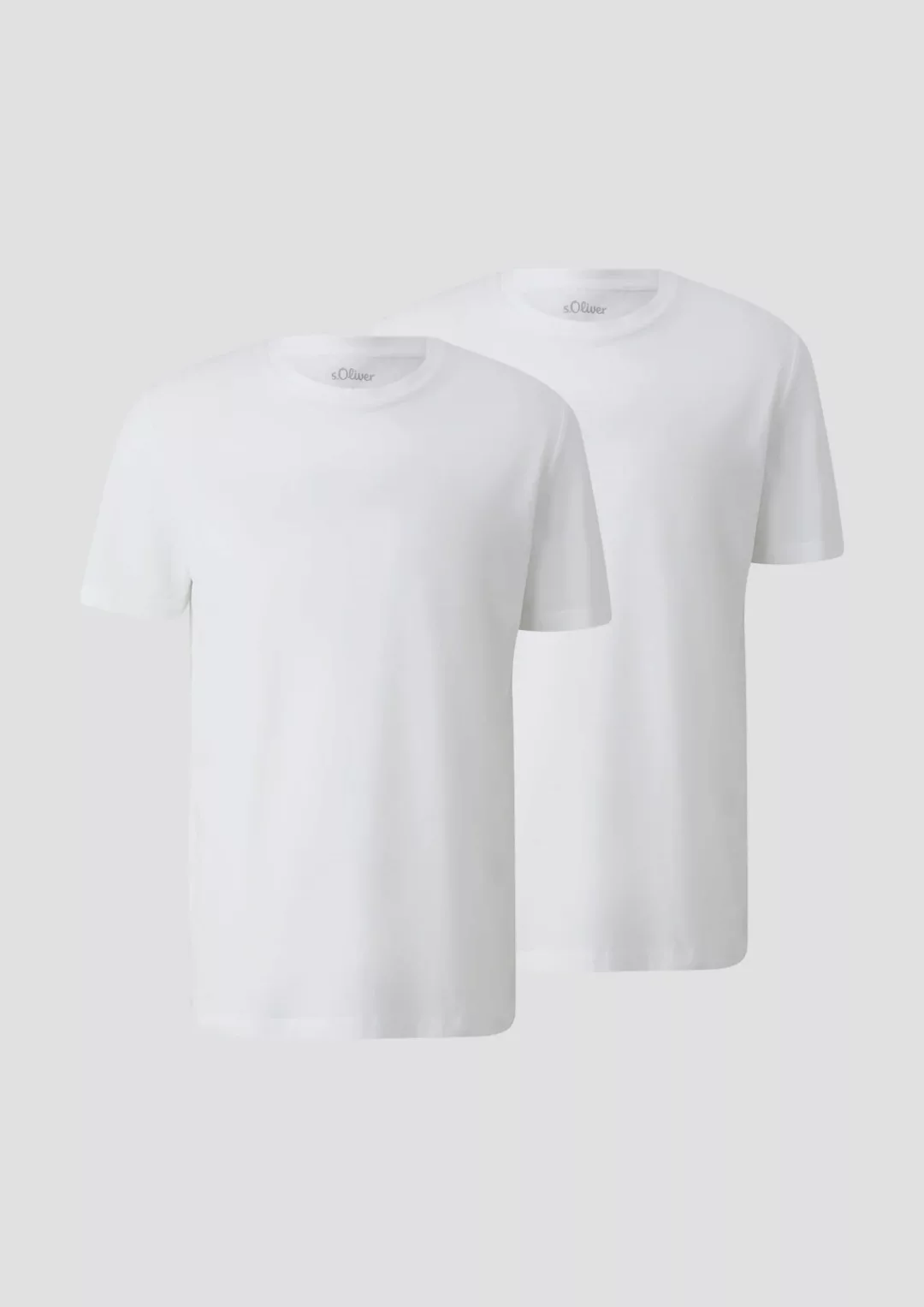 s.Oliver T-Shirt, unifarben - im Doppelpack günstig online kaufen