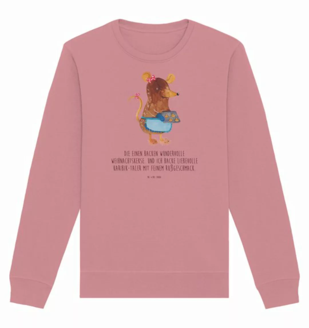 Mr. & Mrs. Panda Longpullover Größe M Maus Kekse - Canyon Pink - Geschenk, günstig online kaufen