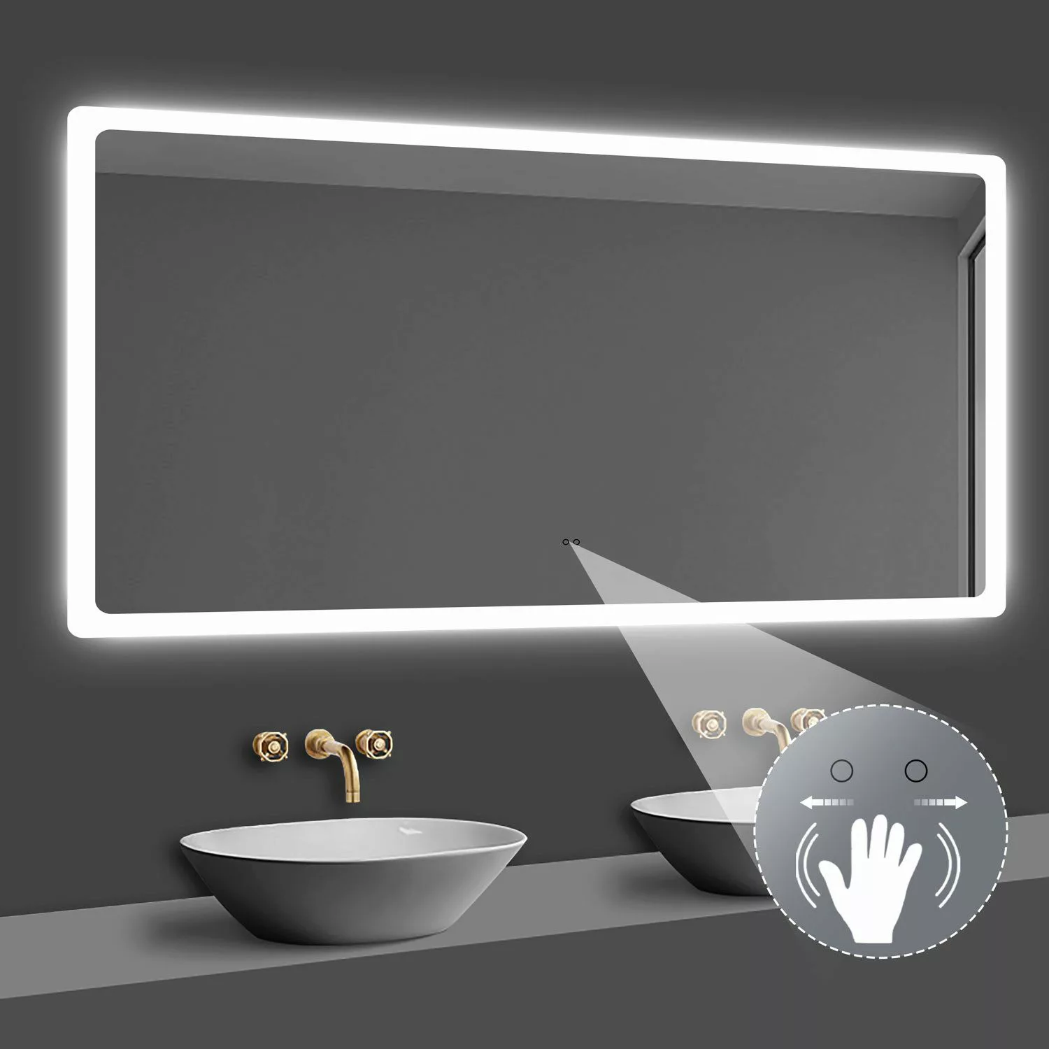 duschspa Badspiegel LED Spiegel mit Beleuchtung günstig online kaufen