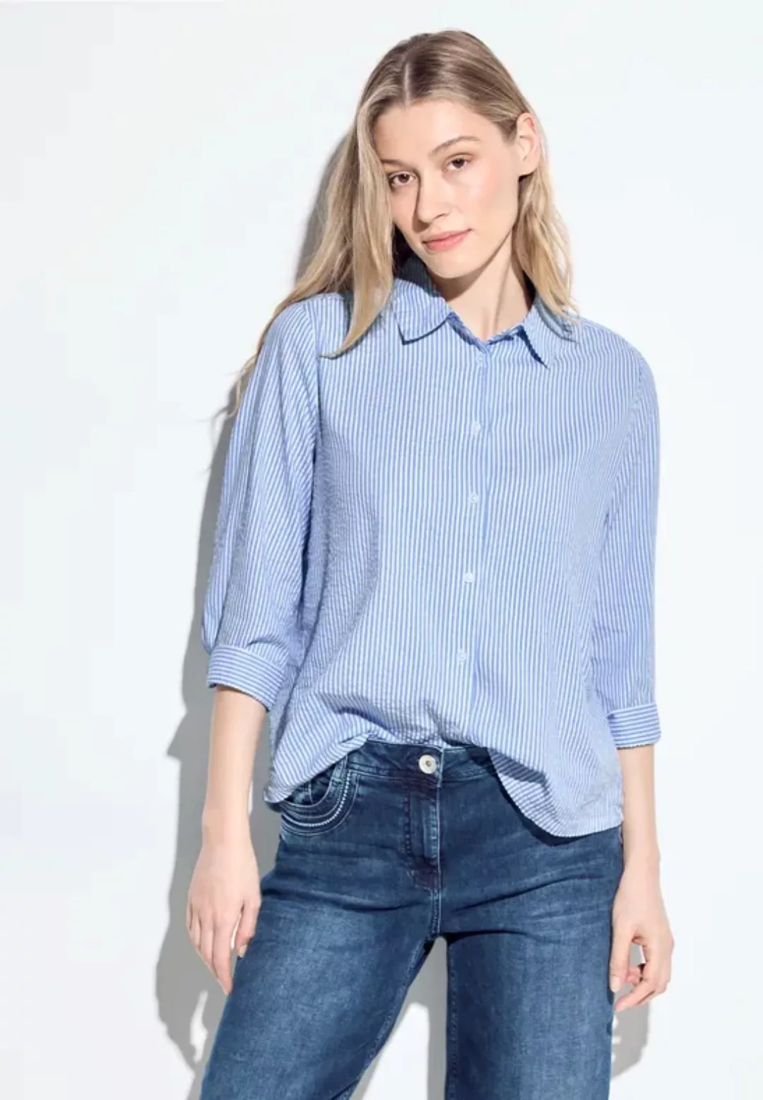 Seersucker Bluse günstig online kaufen