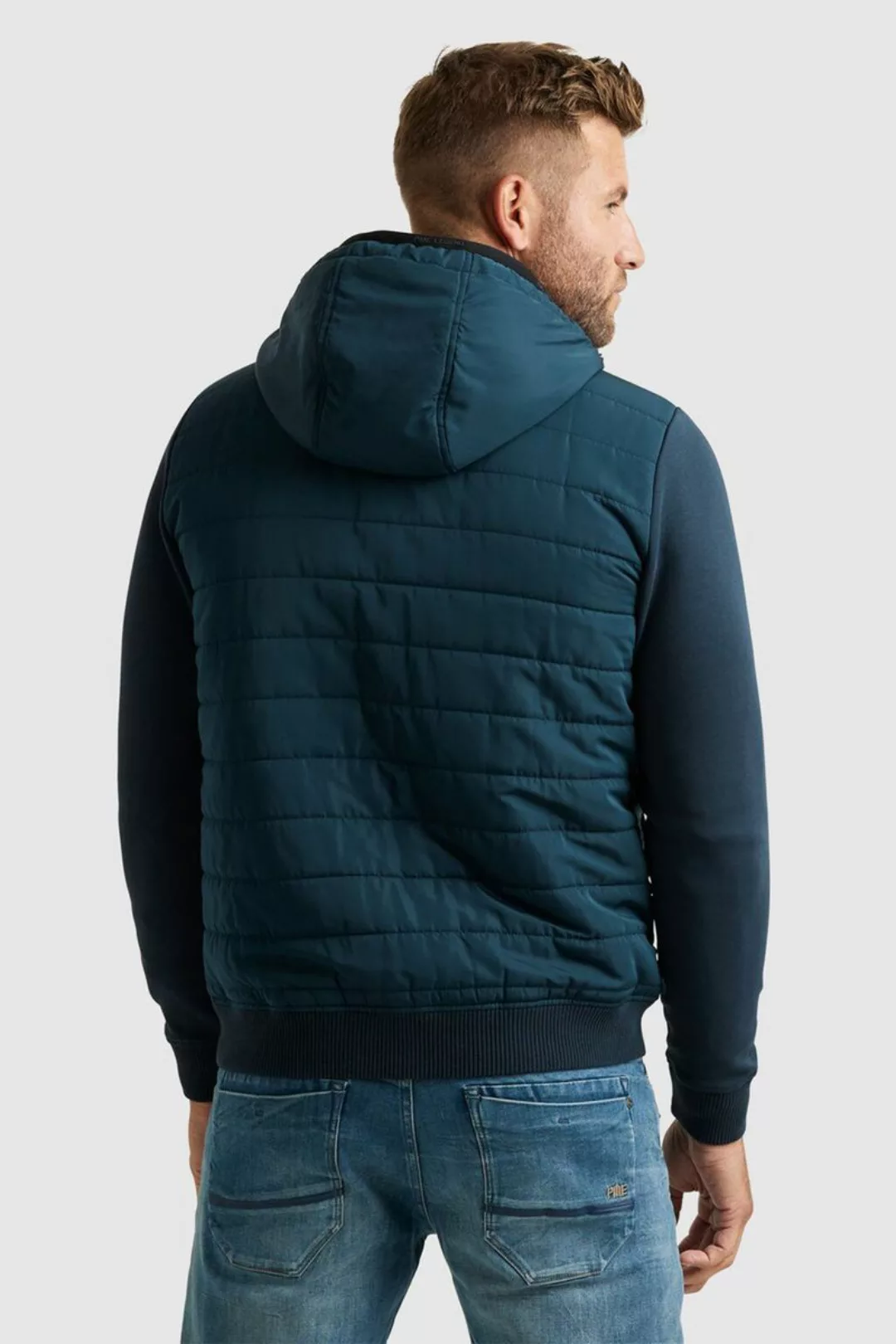 PME Legend Padded Zip Jacke Blau - Größe L günstig online kaufen