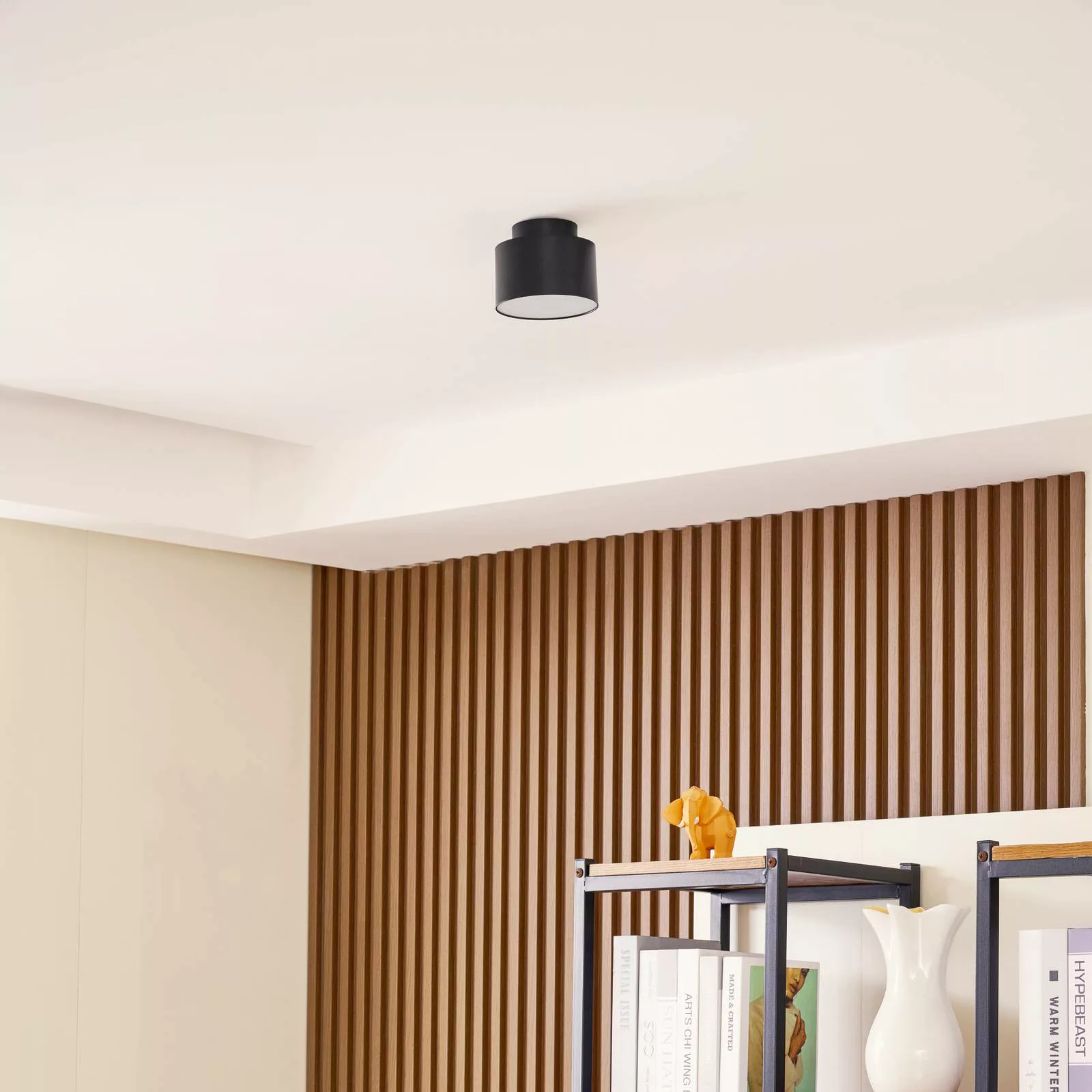 Lindby LED-Strahler Nivoria, 11 x 8,8 cm, sandschwarz, Alu günstig online kaufen