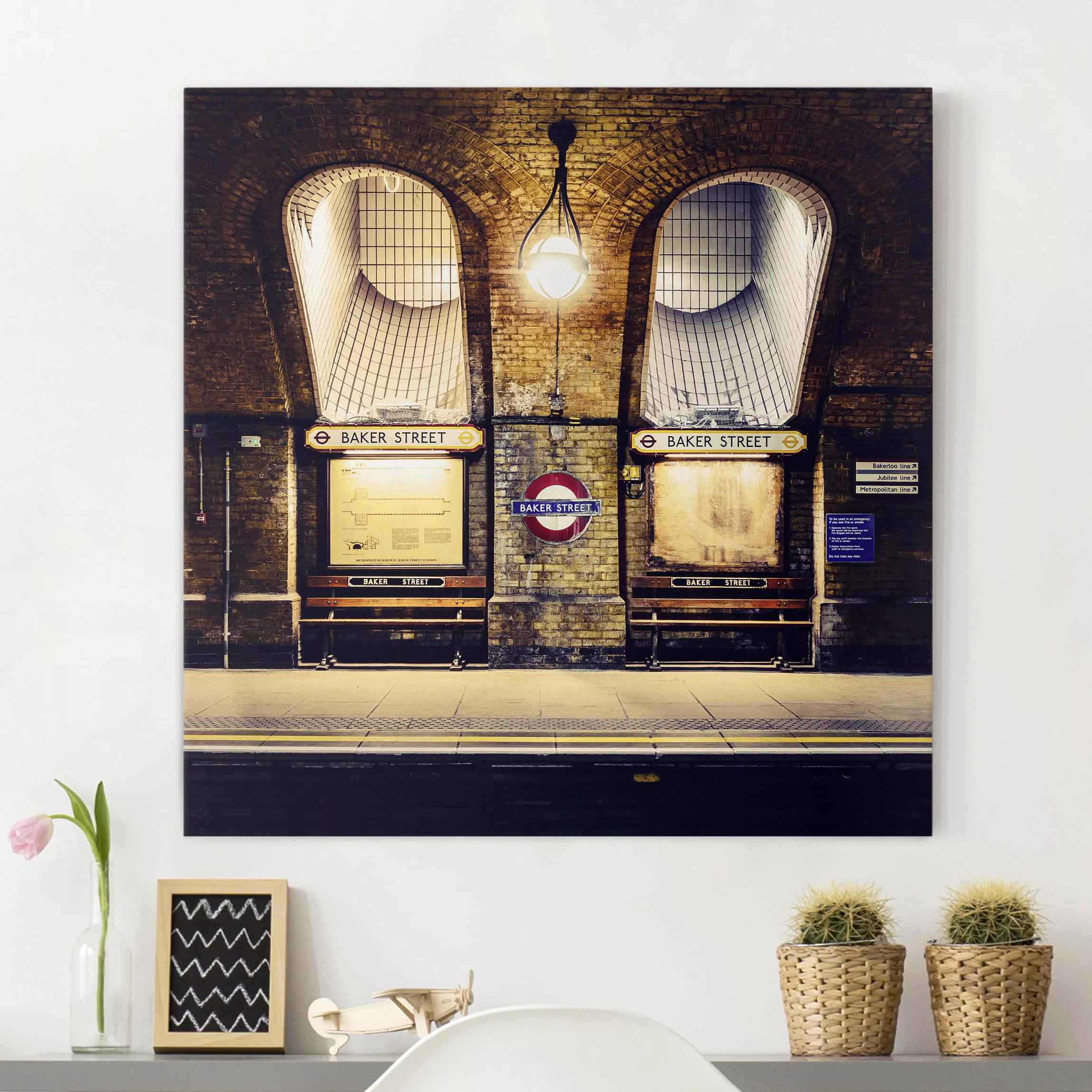 Leinwandbild Architektur & Skyline - Quadrat Baker Street günstig online kaufen