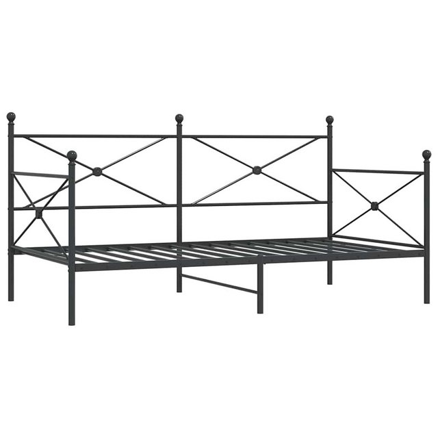 vidaXL Bett Tagesbett ohne Matratze Schwarz 100x190 cm Stahl günstig online kaufen