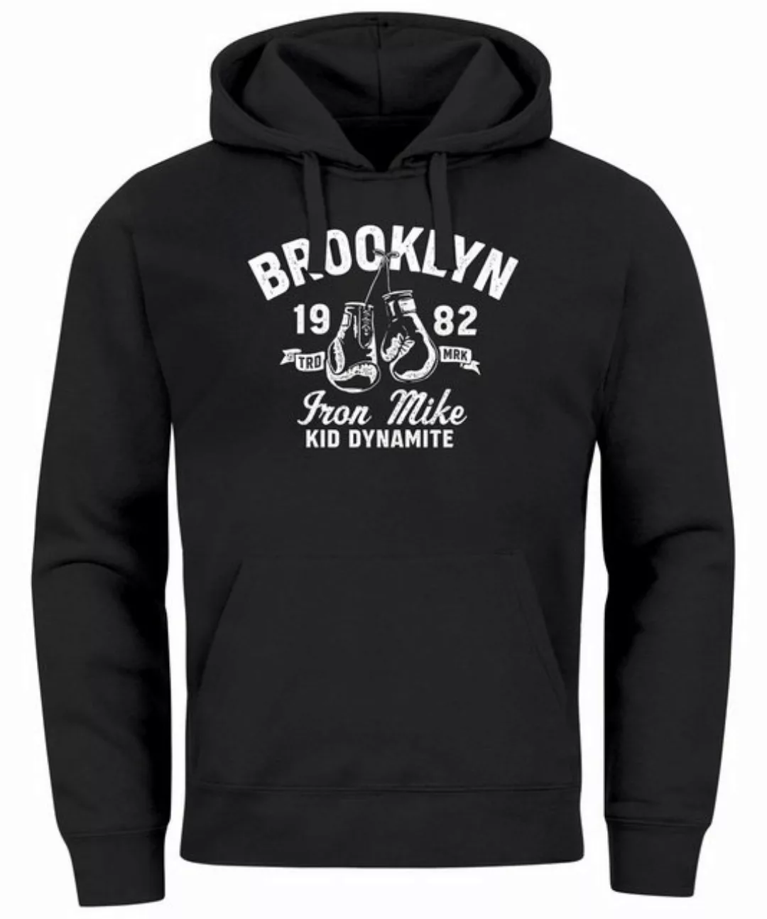 Neverless Hoodie Hoodie Herren Boxen Iron Mike Brooklyn Retro Design Print günstig online kaufen