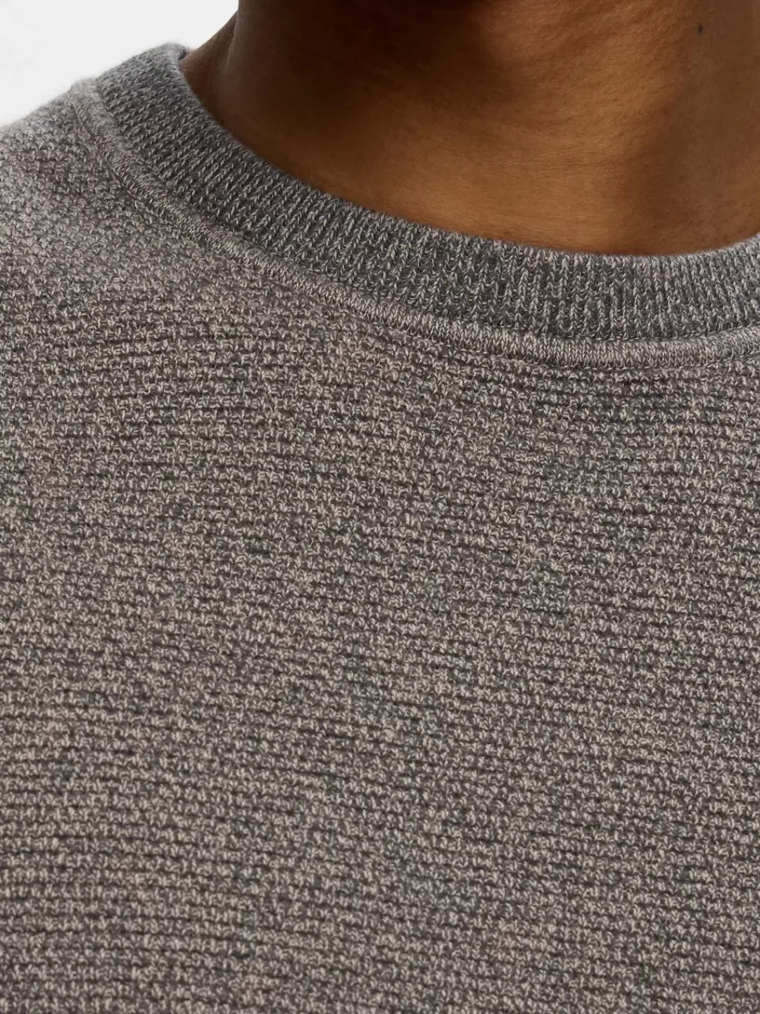 SELECTED HOMME Strickpullover SLHROSS LS KNIT STRUCTURE CREW NECK NOOS günstig online kaufen