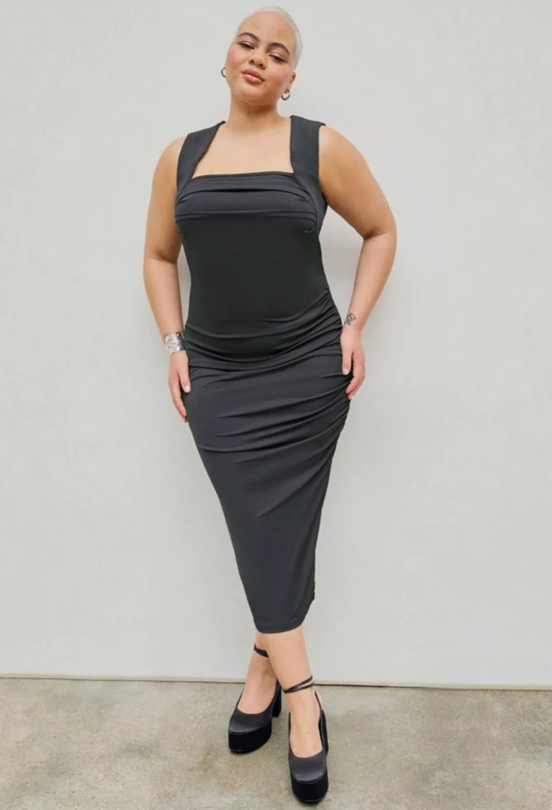 SEGUEN Strandkleid Plus Size Slim Fit Tube Top Damen Temperament Hüftwickel günstig online kaufen