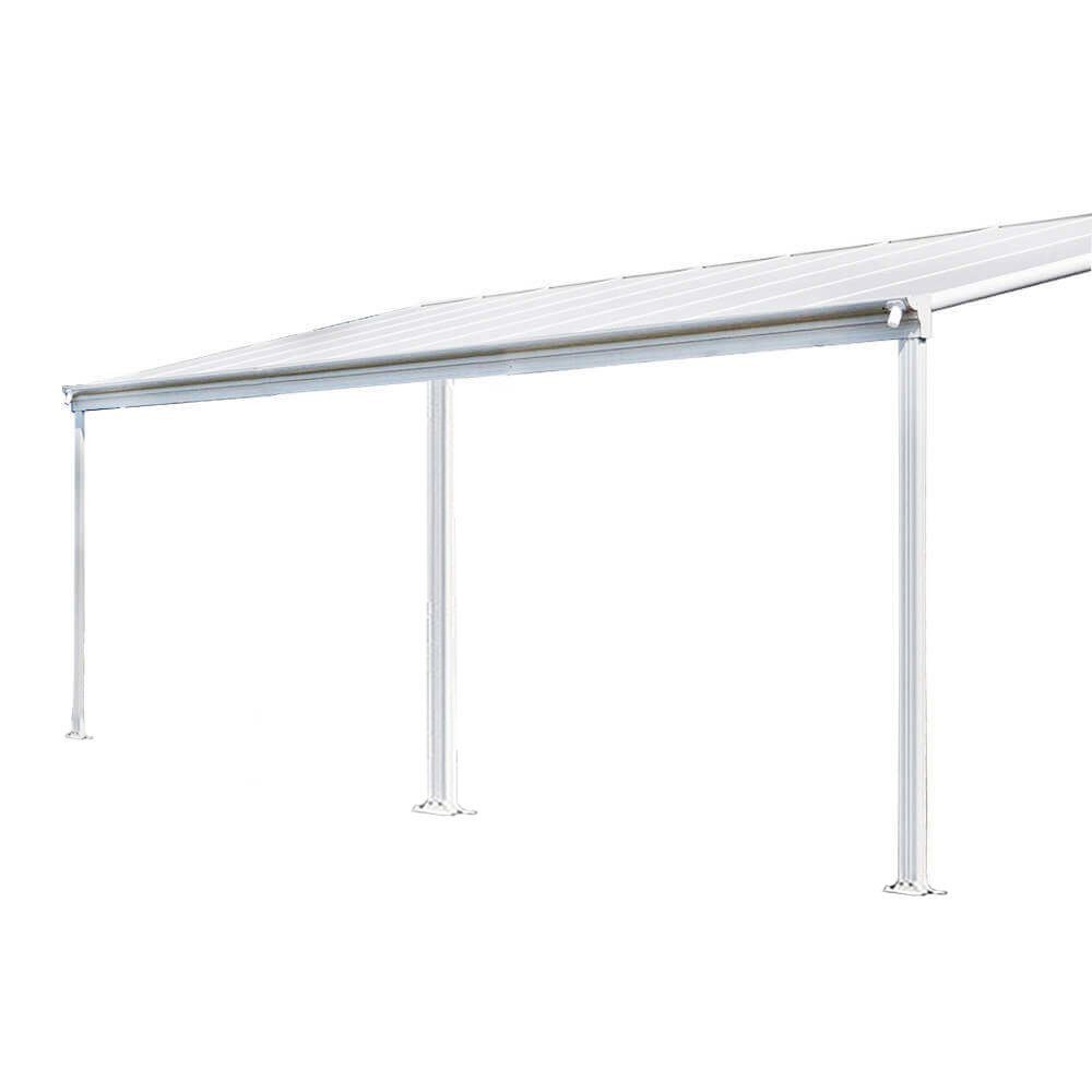 HOME DELUXE Terrassendach Terrassenüberdachung SOLIS Weiß, günstig online kaufen