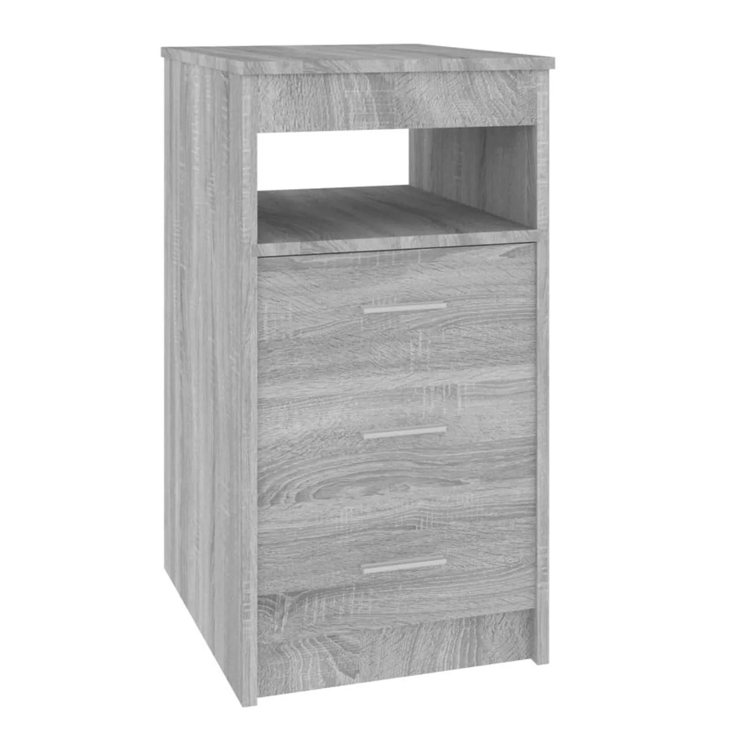 vidaXL Aktenschrank Sideboard mit Schubladen Grau 40x50x76 cm Spanplatte günstig online kaufen