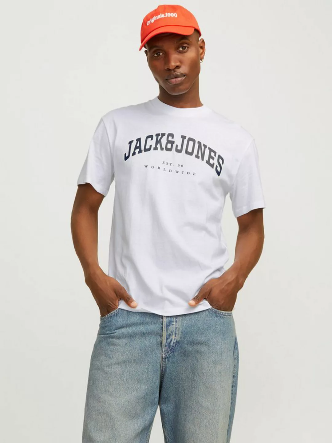 Jack & Jones Rundhalsshirt JJECALEB VARSITY TEE SS O-NECK NOOS günstig online kaufen