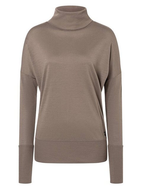 SUPER.NATURAL Rollkragenpullover Merino Sweatshirt W SKIING TURTLE gerippte günstig online kaufen