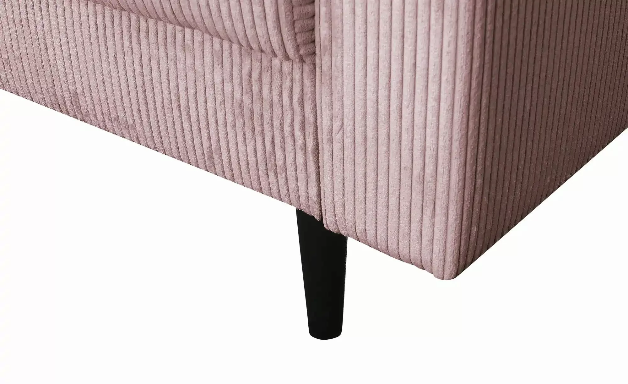 uno Ecksofa trendiger Cordstoff Livorno ¦ rosa/pink ¦ Maße (cm): B: 221 H: günstig online kaufen