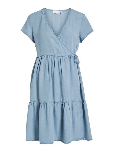 Vila Shirtkleid Mini Blusen Wickelkleid Kurzarm Dress ONLCARLY (lang) 5734 günstig online kaufen