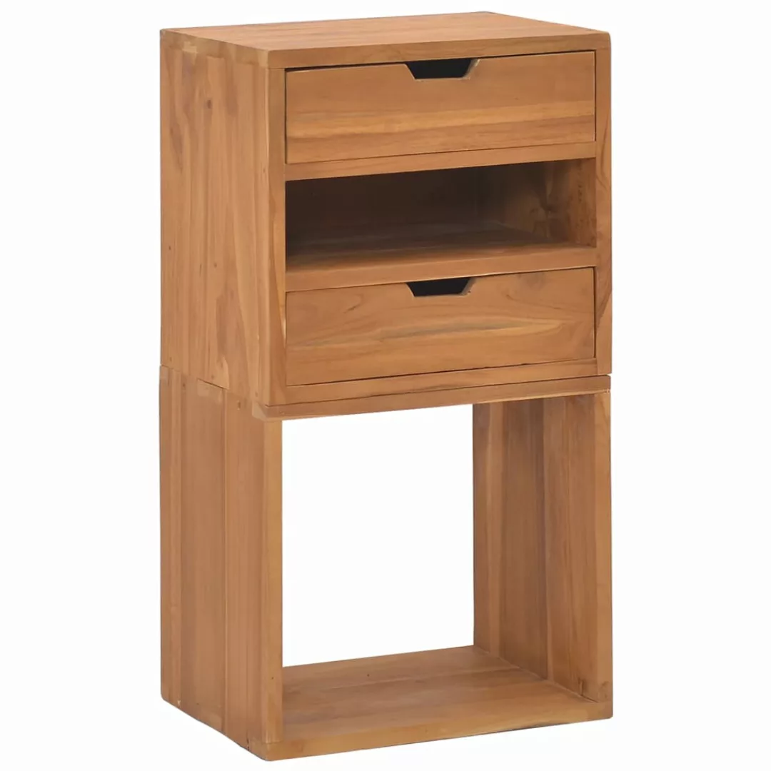 Aufbewahrungsschrank 40x30x76 Cm Massivholz Teak günstig online kaufen