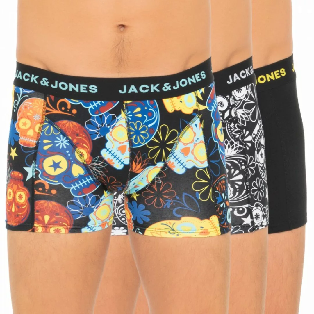 Jack & Jones Zuckerschädel Boxer 3 Einheiten S Black / Detail Black / Blazi günstig online kaufen