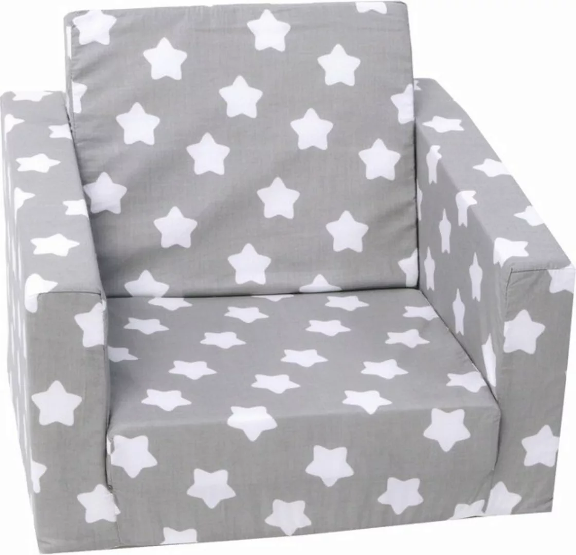 Knorrtoys® Sofa Singlesofa Grey White Stars, für Kinder, Made in Europe günstig online kaufen