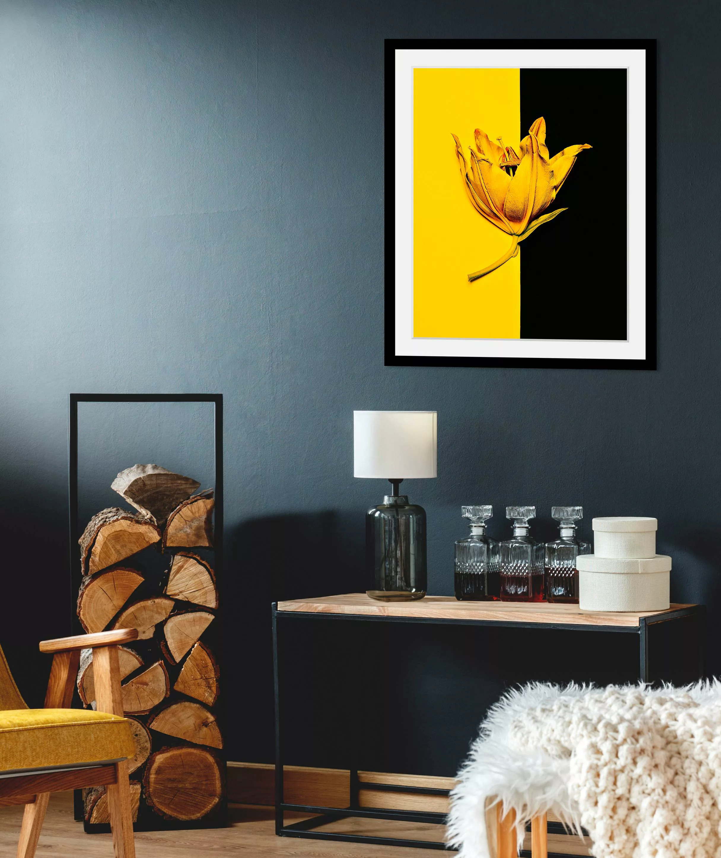queence Bild "Blüte", in 3 Größen, gerahmt günstig online kaufen