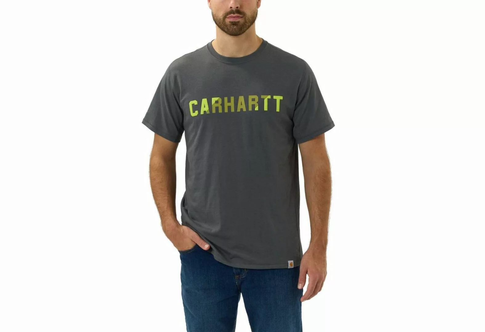 Carhartt T-Shirt Carhartt FORCE FLEX BLOCK LOGO T-SHIRTS S/S 105203 (1-tlg) günstig online kaufen