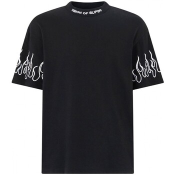 Vision Of Super  T-Shirts & Poloshirts T-Shirt mit weien Flammen günstig online kaufen
